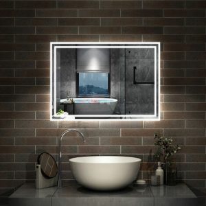 Square Smart Touch Led Mirror S-4